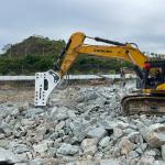 220mm Bush Kinger Sspsc Rock Air Pecker Hydraulic Hammer Breaker For Excavator