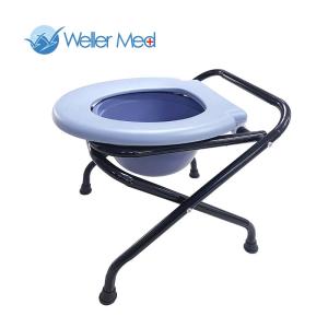 Quality Movable Foldable Disabled Toilet Chair Elderly Pregnant Toilet With Bedpan wholesale