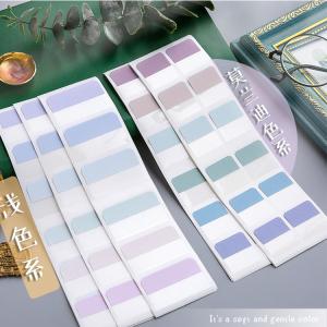 Quality Morandi Sticky Notepads And Stationery Index Tab Labels Sticker wholesale