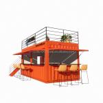 Affordable 20ft or 40ft Shipping Container Prefabricated Shops Stores with