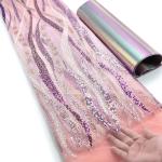 Wholesale price bridal beaded lace fabric mesh african lace fabric for wedding