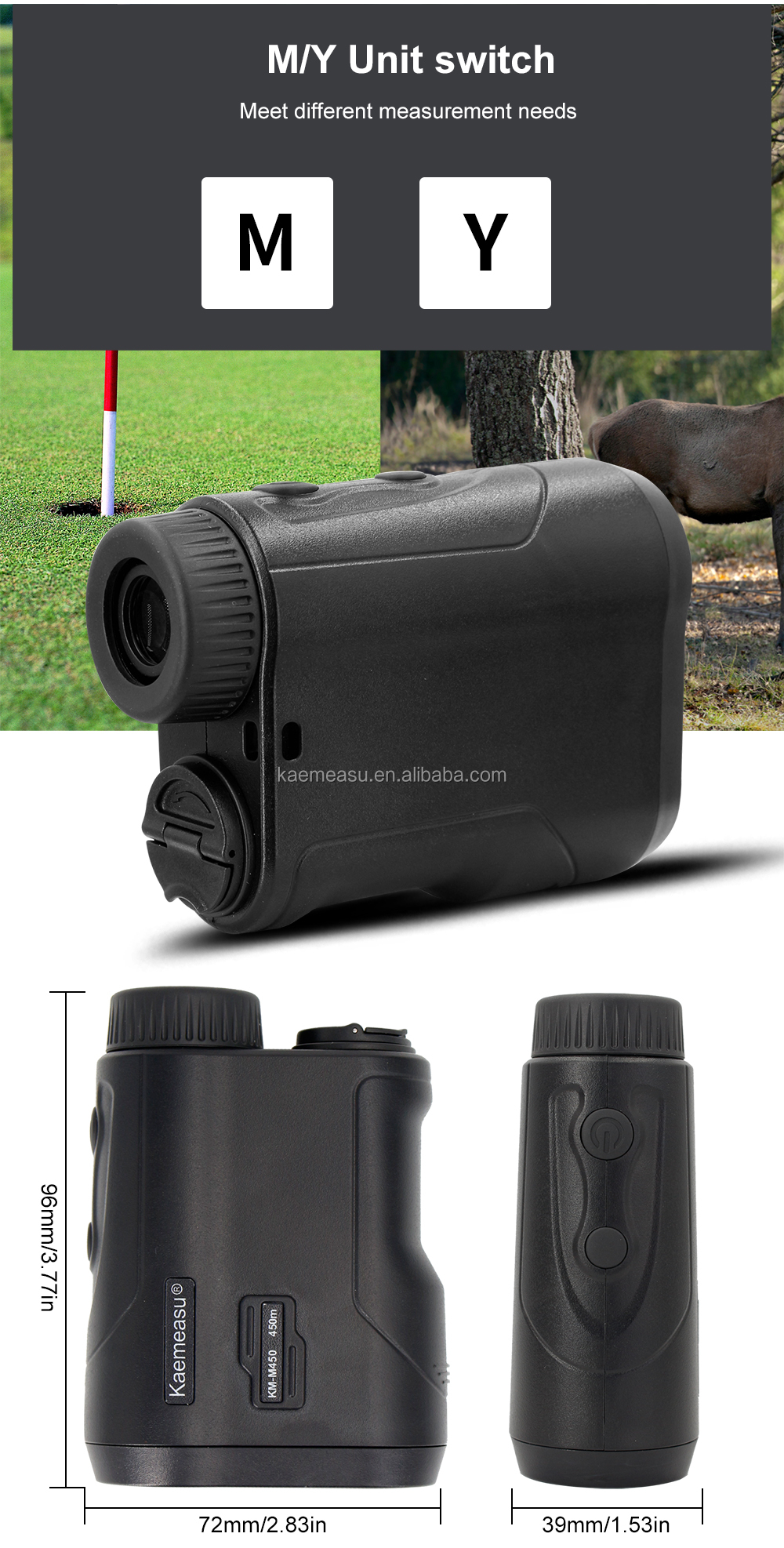 High Precision Outdoor portable golf Laser Rangefinder outdoor sport diastimeter Electronic telescope for hunting