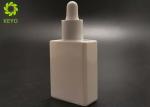 0.5OZ Glossy White Glass Small Essential Oil Bottles With Rubber Dropper
