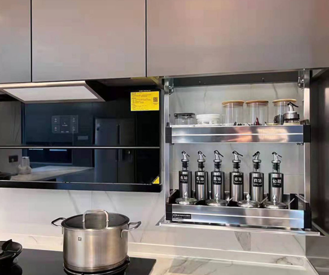 Lacquer Surface Treatment Wooden Cabinets for Customized Veneer Color Kitchen Furniture