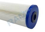 PE Pleated Filter Element Water Filter Cartridges With Blue Caps Anti Acid