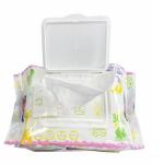 No Fragrance 60pcs Sensitive Skin Baby Wipes Non Woven Spunlace