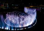 Large Outdoor Musical Fountain Modern Art , 3d Water Fountain With Lights