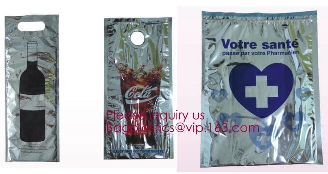 Wine pack, Wine carrier, Wine carrPromotional Insulated Large Capacity Black Aluminum Foil Tote Lunch Picnic Cooler Bags