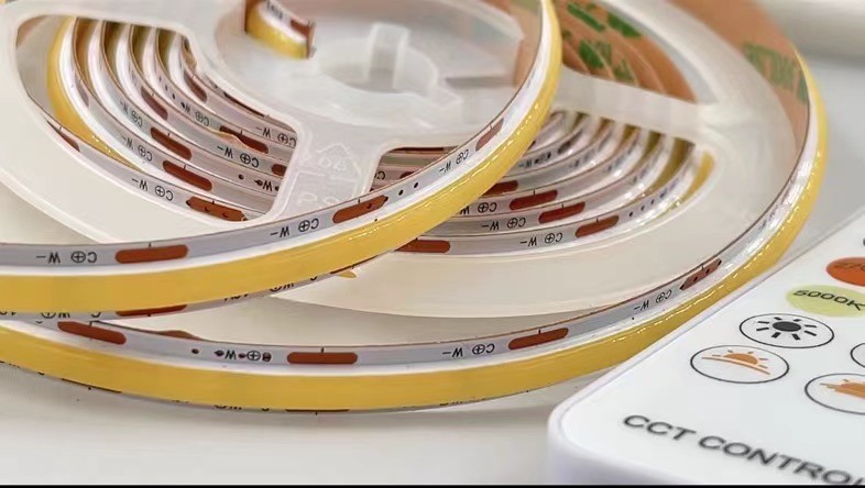 90 CRI COB 560leds CCT Dimmable LED Strip 8mm PCB For Energy Saving Eco Friendly Lighting In Europe