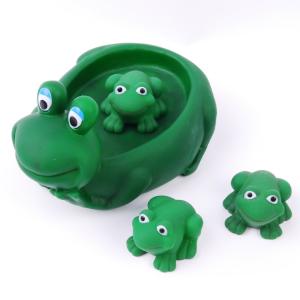 Quality Eco Friendly Rubber Bath Toys For Toddlers , Rubber Frog Bath Toys 15cm Height wholesale