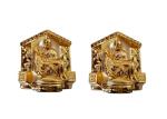 Virgin Mary Gold Plastic Coffin Parts Injection Molding For Funeral Casket