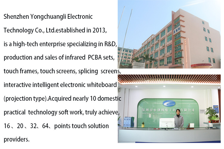 49 Inch Capacitive Touch Film Interactive Multi Touch Foil Through Glass Window