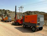 13 Bar Diesel Mobile Screw Air Compressor For Drilling Rig