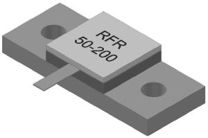 China DC 9GHz 50ohm 200w 12.7mmx12.7mm Flange Resistors ODM on sale