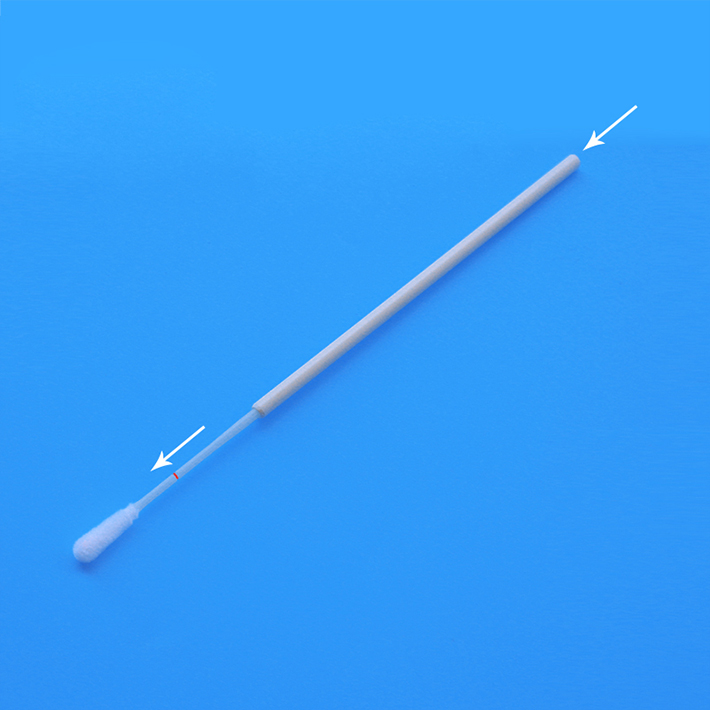 Nasopharyngeal Specimen Collection Flocked Swab For Oral Testing