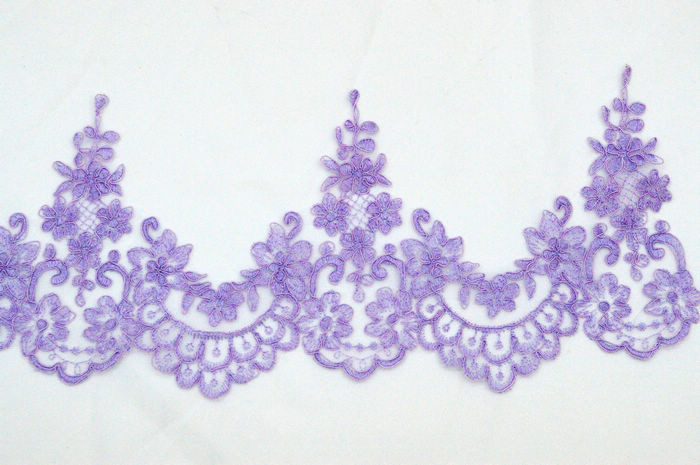 Wholesale Wedding Lace Trimming Embroidery Cord Lace Border with Different Color