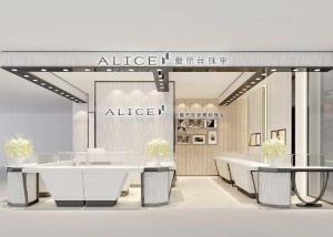 Quality Matte Pure White Jewellery Shop Display Cabinets Custom Size For Shopping Mall wholesale