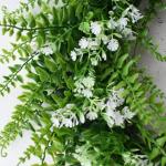 14'' To 17'' Faux Green Artificial Plant Leaves Plastic