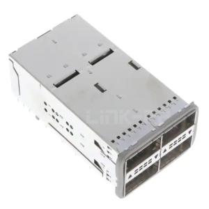 Quality TE 2214593-2 ZQSFP+ Cage Assembly With Integrated Connector 2 x 2 Port Included Lightpipe wholesale