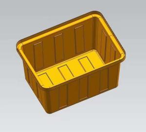 Quality One hundred thirty liters of square box mold for making plastic products wholesale