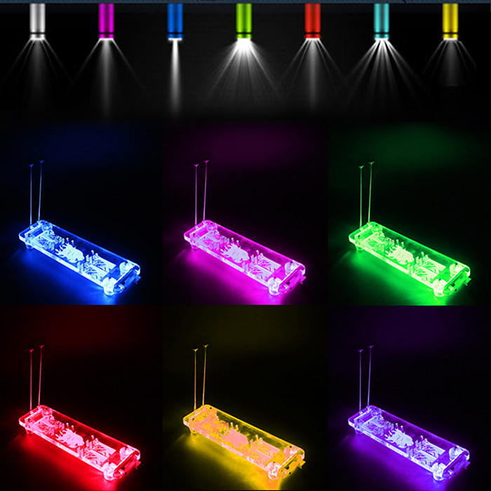 PCI- E 3.0 16X Graphics Card Vertical Kickstand With RGB LED Light For DIY ATX Case