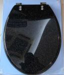 Glitter poly-resin toilet seat cover,transparent poly-resin toilet seat,