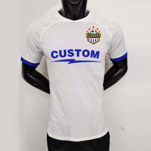 Quality OEM Football Soccer Jersey Customized Design Club Brand Team Match White wholesale