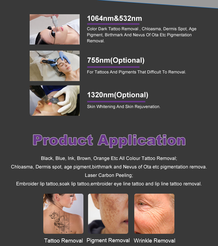 P1 Vertical Picosecond Laser Q Switched Pigmentation Removal Pico Laser Tattoo Removal Machine