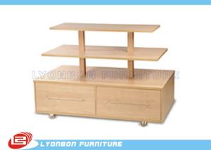 Quality Exhibition Durable MDF Gondola Display Stands with Cabinets , Melamine finish wholesale