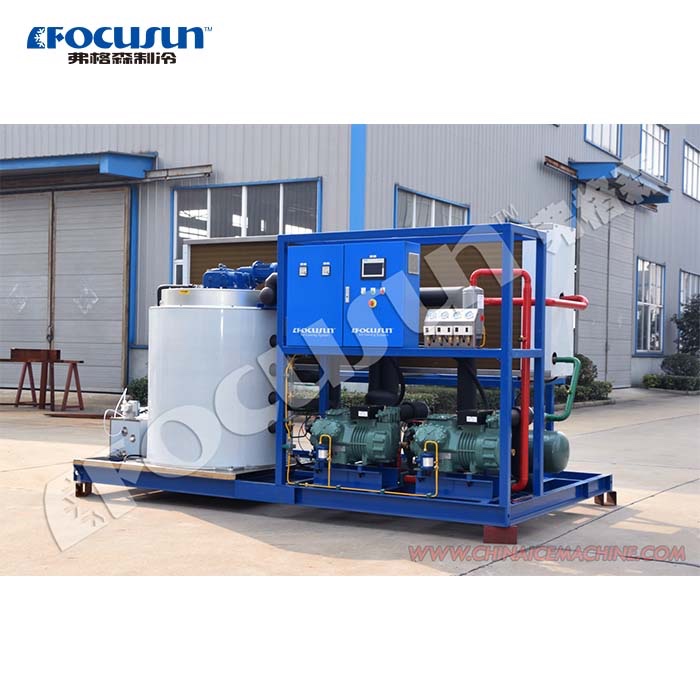 Convenient 10T/day Flake Ice Machine Powered by 380V Voltage and Core Components Pump