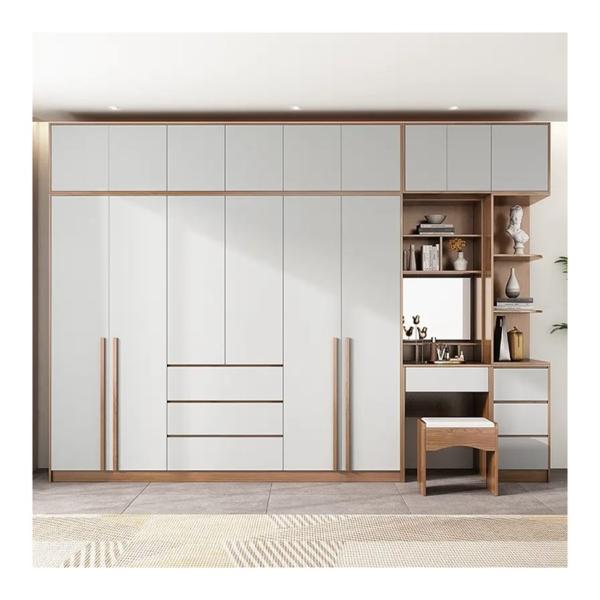 Adjustable Glass Mirror Dressing Wardrobe for Modern Bedroom Organization