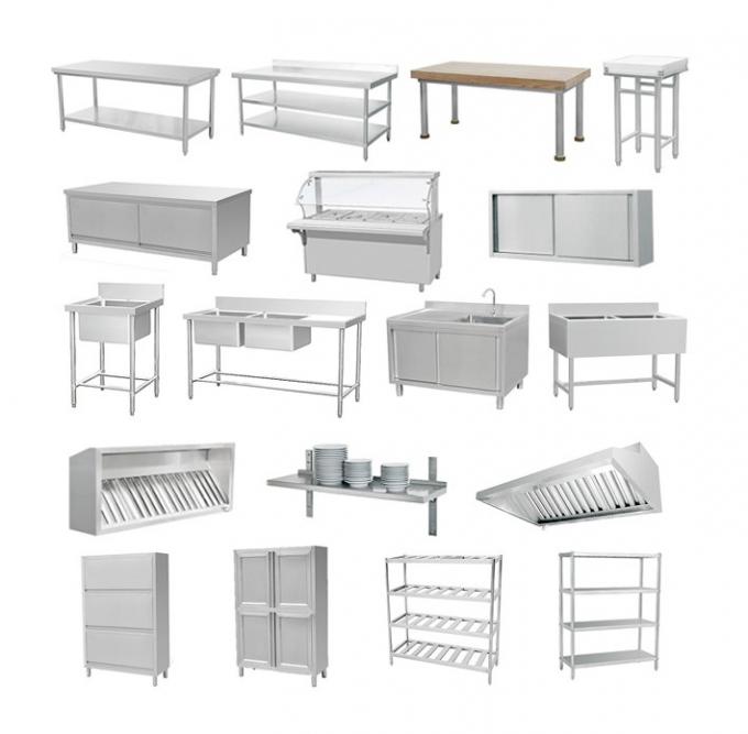 304 Stainless Steel Catering Equipment Double Compartment Washing Sink Adjustable Bullet Feet
