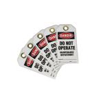 Laminated Danger Tag Printed Logo Waterproof Durable Outdoor Warning Lockout Tag