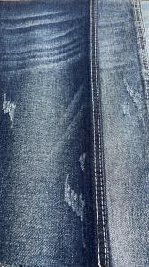 Quality Blue Stretch Denim Fabric Cotton Poly Rayon Spandex Fabric For Jacket Shirt wholesale