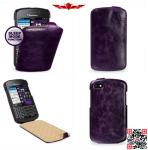 100% Authentic Genuine Flip Leather Cover Case For Blackberry Q10 Multi Color