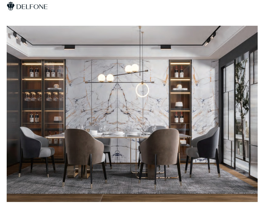 Blue Colour Marble Polished Granite Floor Tiles Slab Stone Countertops 1200x2700x6mm
