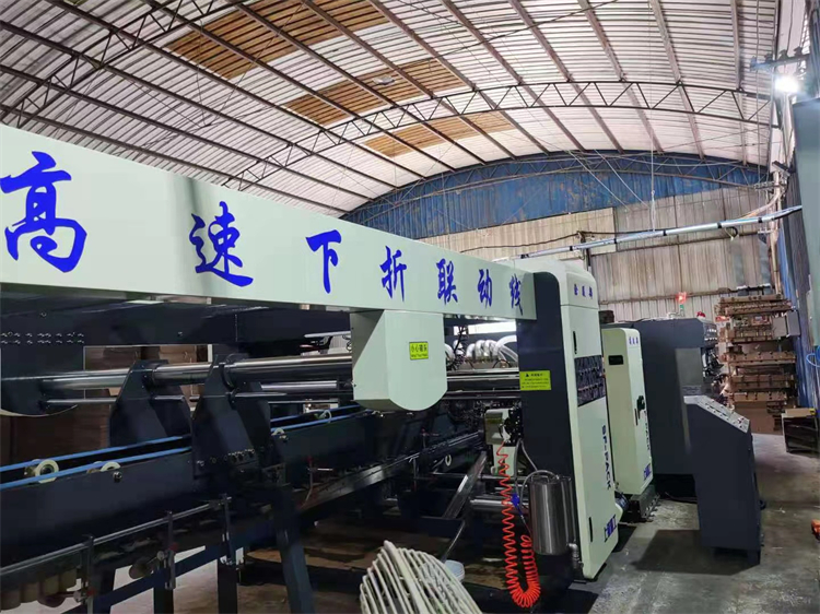 accuracy Slotting Function Paperboard Box 3 Color Flexo Printer Online Packing Machine