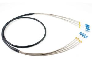 Quality Armoured Fiber Optic Patch Cord LC 4 Cores SM Armored Uniboot Outdoor wholesale