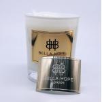 Heat Resistant Self Adhesive Aroma Candle Safety Square Sticker Labels