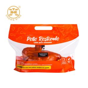 Quality Custom Microwave Hot Grilled Roast Chicken Bags Stand Up Pouch Rotisserie Anti-fog Roasted Packaging Chicken Bag wholesale