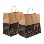 Embossing Spot UV OEM 150GSM Printed Kraft Paper Bags