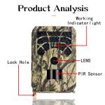 PR300A Hunter Trail Camera IP54 Waterproof 46pcs IR Lights 720P