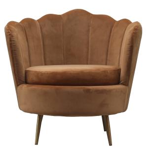 Quality SGS Defaico Furniture Wood Frame Velvet Living Room barrel Chairs wholesale