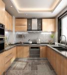 Modern Style Customized Waterproof Wood Furniture for Villa/Apartment Kitchen