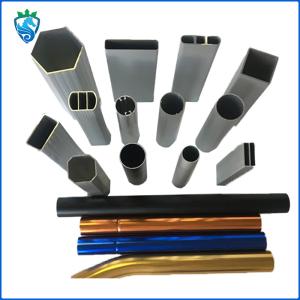 Quality Extruded Aluminum Alloy Tube Profiles 6060 T42 Anodizing wholesale