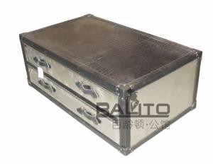 Quality classical style antique aluminium drawers coffee table furniture wholesale