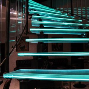 Quality Modern LED Curved Steel Stairs Customized Luxury Powder Coat SUS304 wholesale