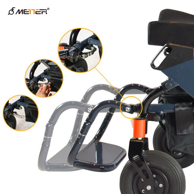 Folding Motorized Lightweight Wheelchair Aluminum Alloy
