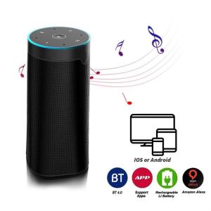 Quality Double Sound Track Alexa Voice Speaker ABS Metal Alloy Fabric Material wholesale