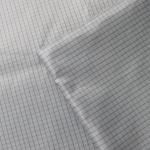 98% Polyester 2% Carbon Fiber 5mm Conductive Grid ESD Fabric